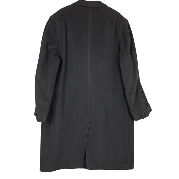 Vintage Khayam Men's 100% Cashmere 3 Front Button Trench Coat Size 50 - Picture 2 of 11